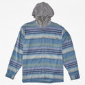 Boys Baja Hooded Flannel Shirt - North Sea