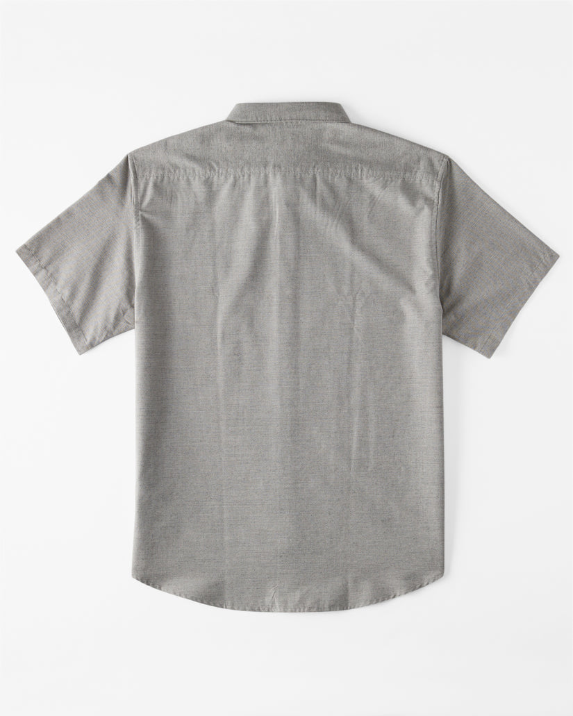 Boys All Day Short Sleeve Woven Shirt - Light Grey