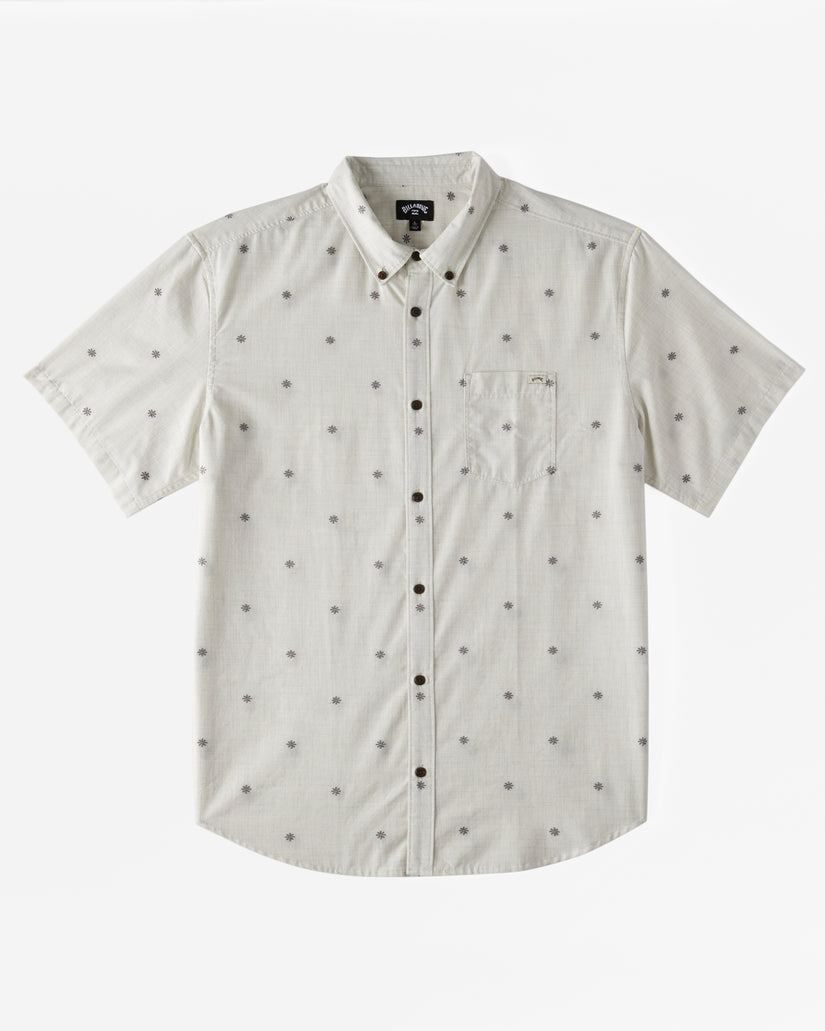 Boys All Day Jacquard Short Sleeve Woven Shirt - Chino