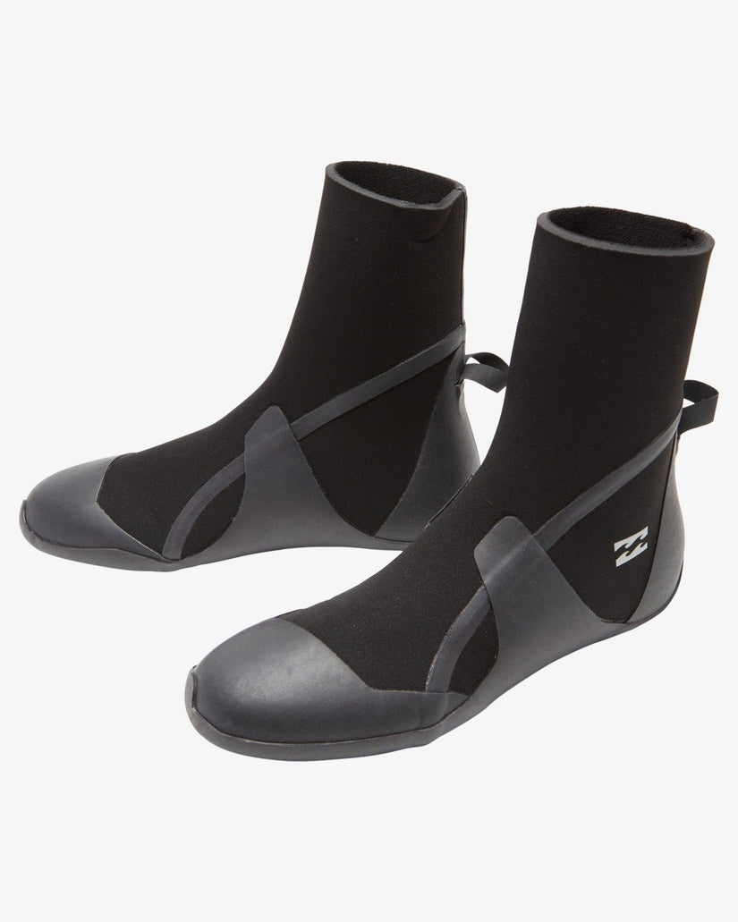 Boys 3mm Absolute Round Toe Wetsuit Boots - Black Hash