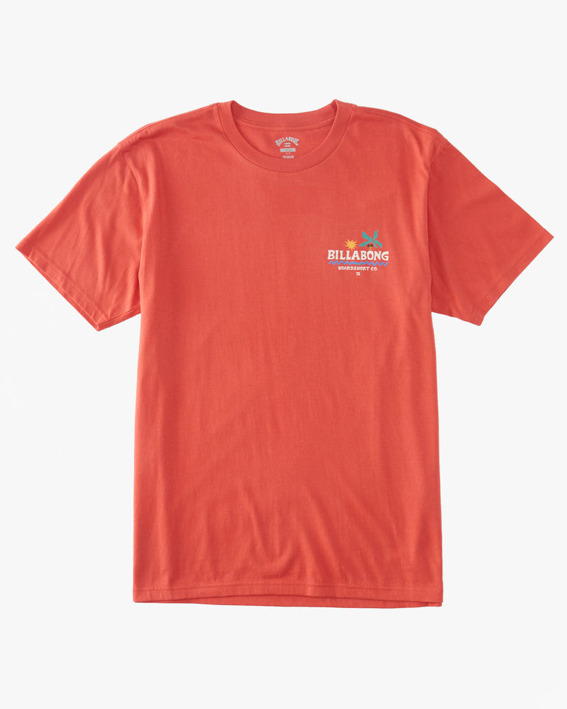 Boys Lounge T-Shirt - Coral