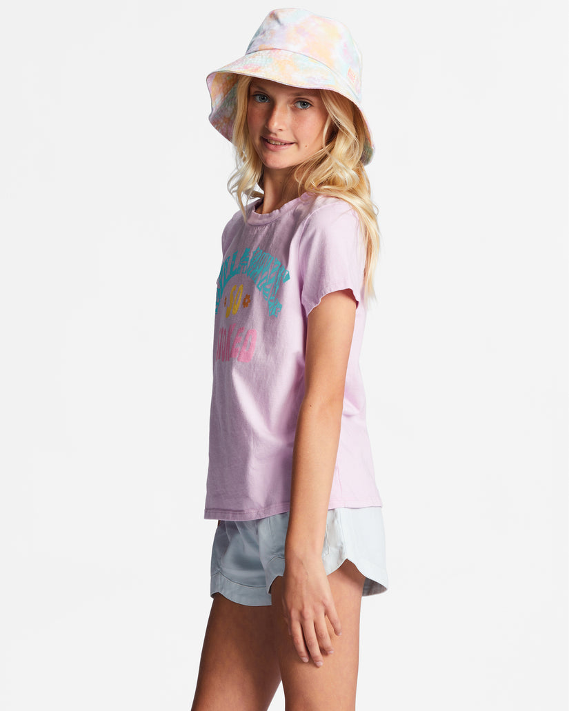 Girls 4-16 So Stoked Oversized T-Shirt - Light Lilac