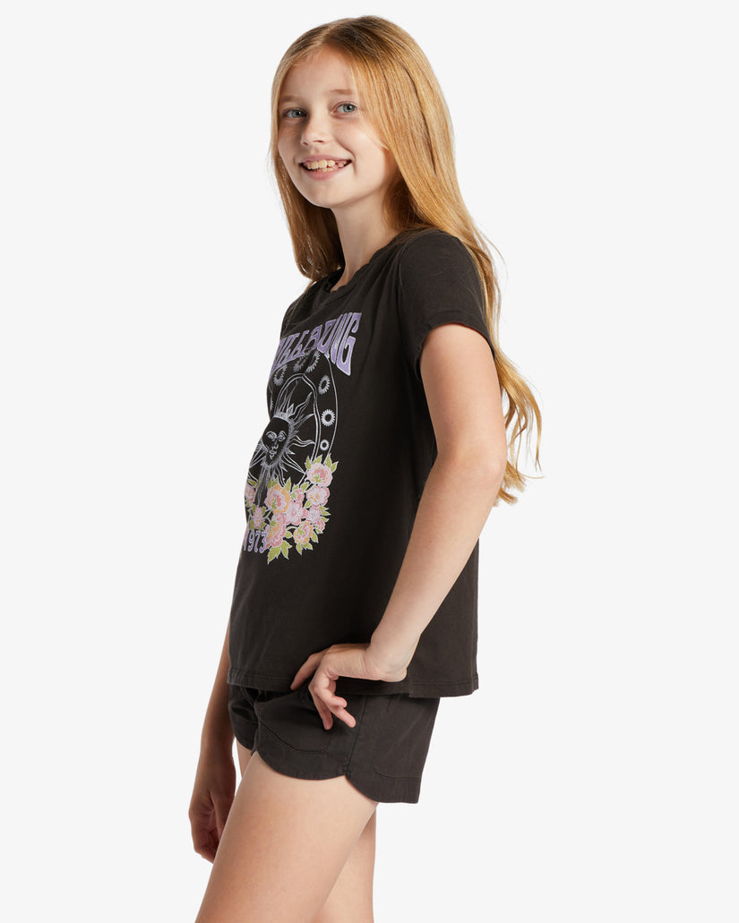 Girls Kissed By The Sun T-Shirt - Off Black