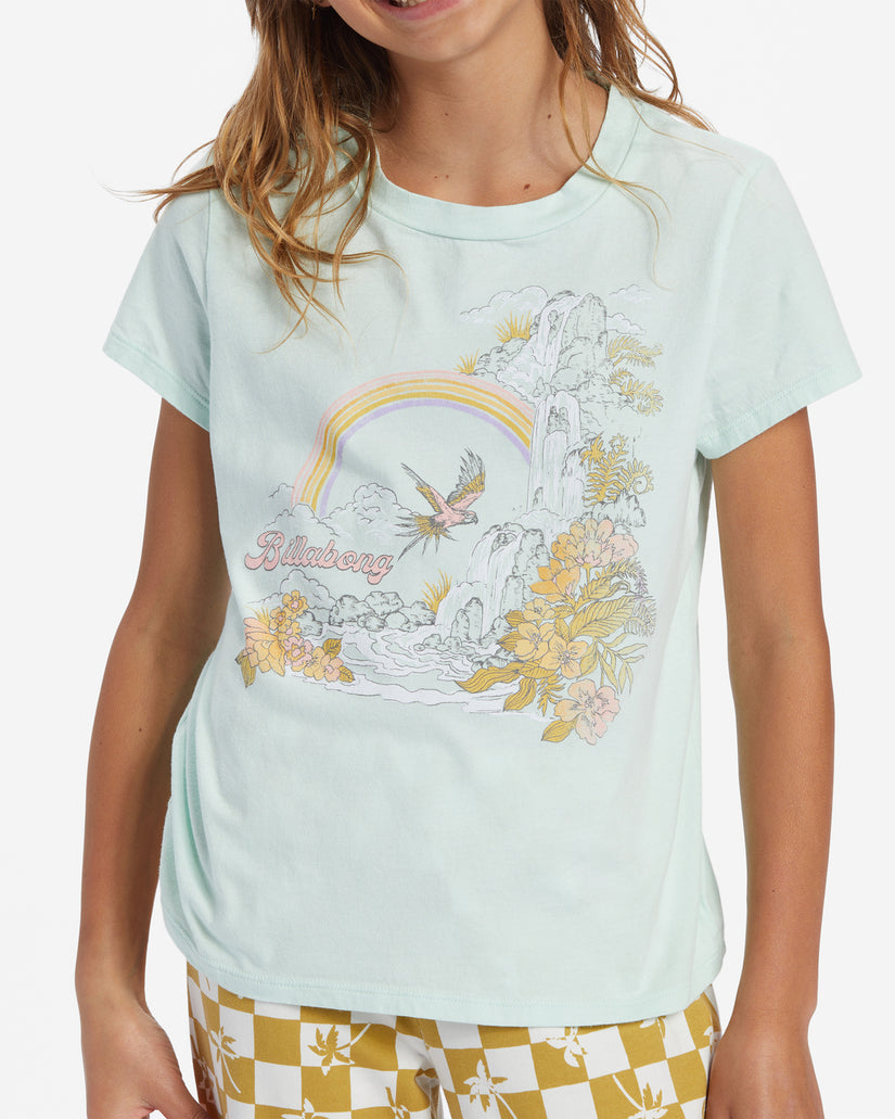 Girls Flock To Paradise T-Shirt - Sweet Mint