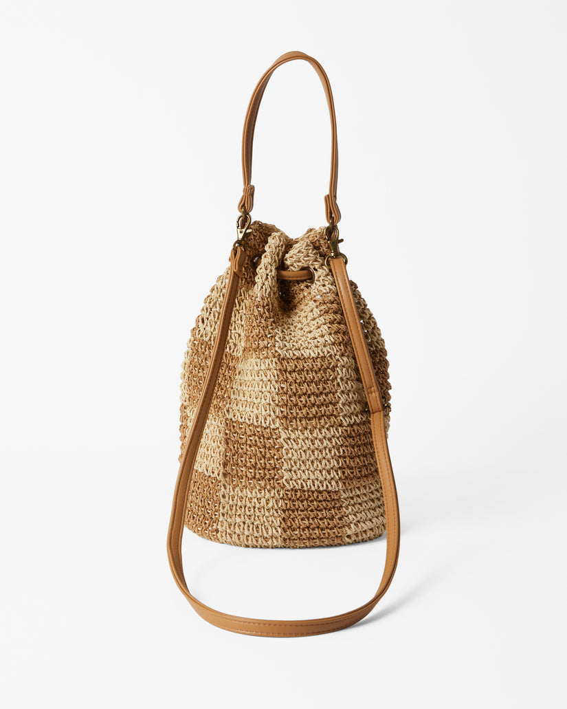 Travel More Straw Purse - Natural