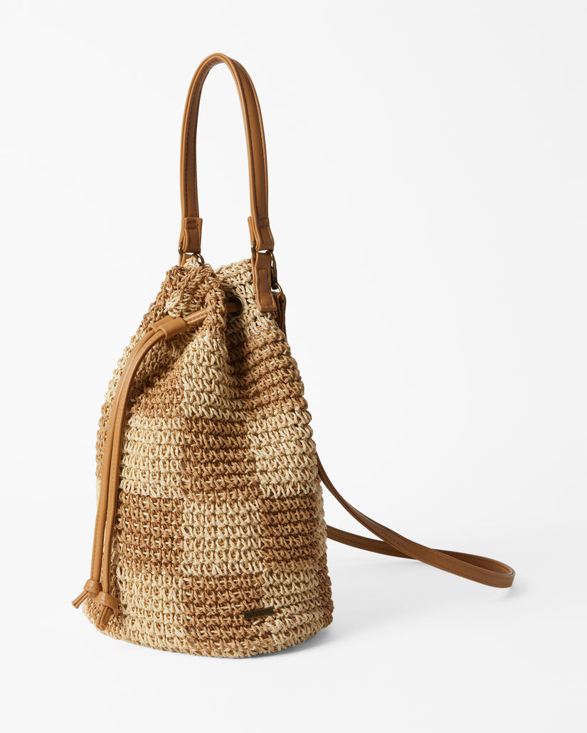 Travel More Straw Purse - Natural