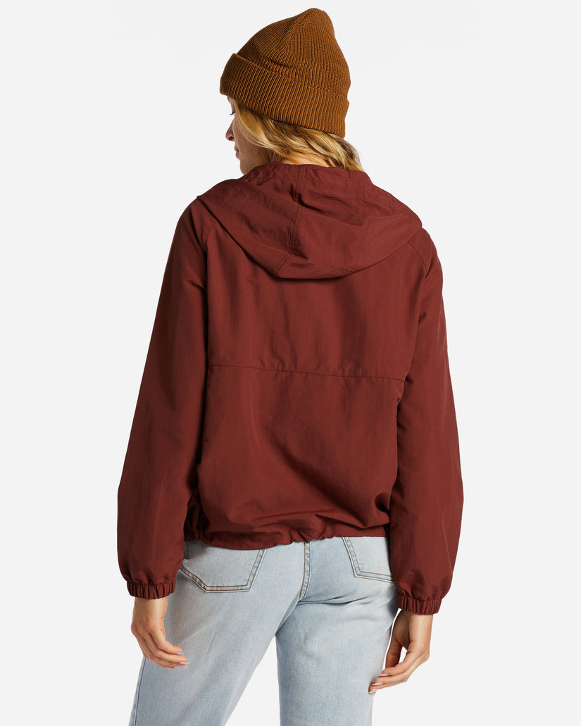 Trail Along Anorak Pullover Jacket - Rosewood