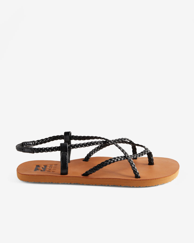 Crossing By Braided Sandals - Off Black