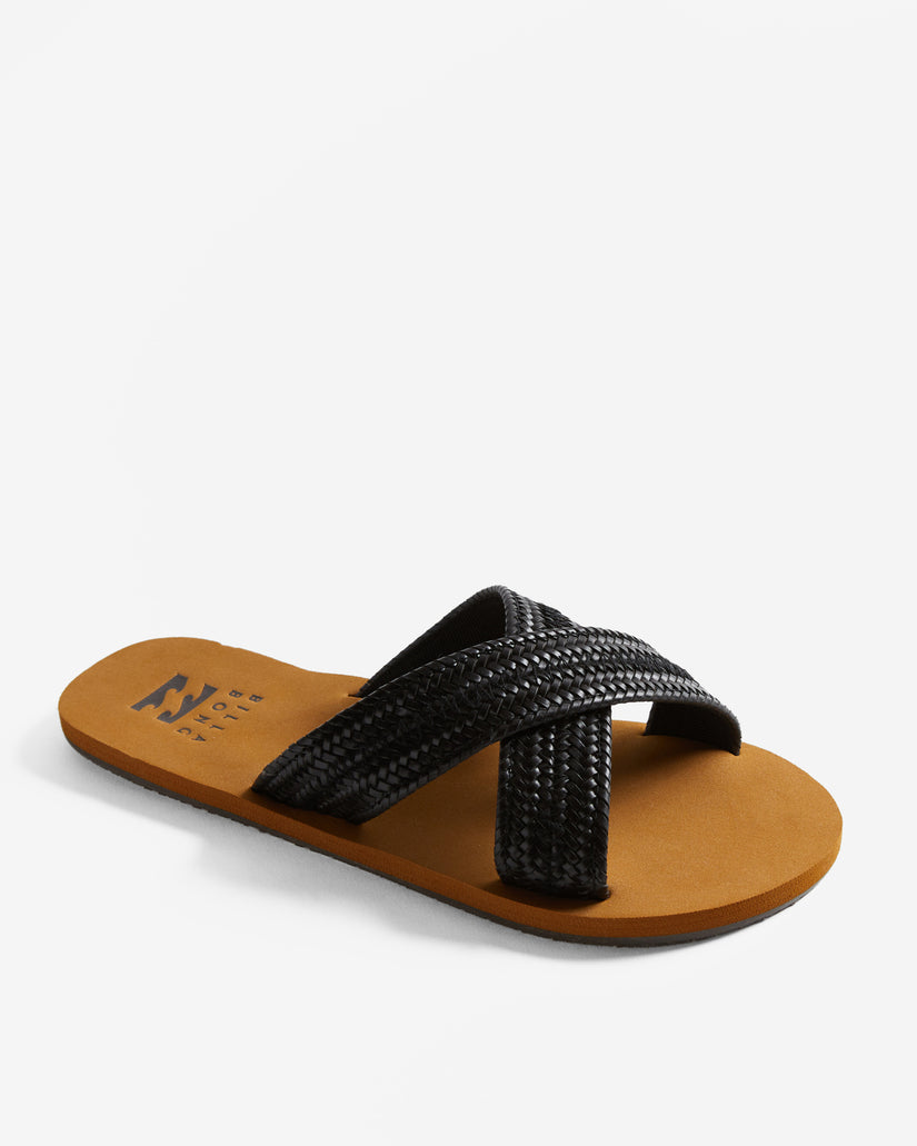 Avery Slider Sandals - Off Black – Billabong