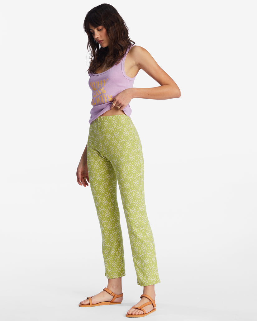 Better Together Ankle Bootcut Knit Pants - Moss Meadow