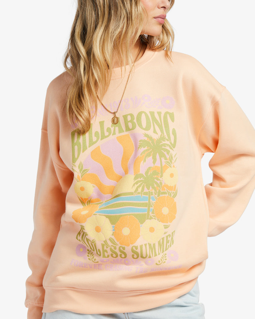 Chase The Sun Sweatshirt - Tart Peach