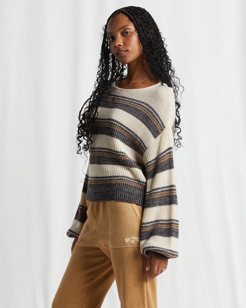 Changing Tides Pullover Sweater - Black Pebble