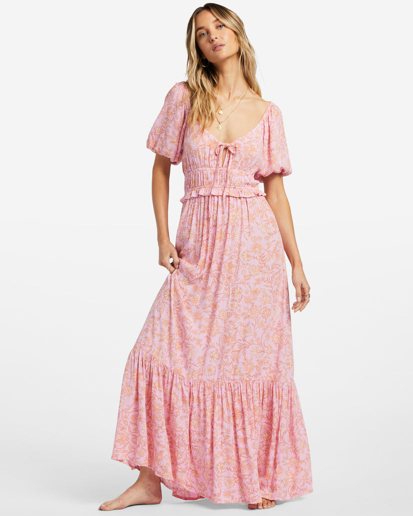 Sweet On You Maxi Dress - Pink Trails