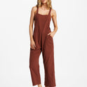 Pacific Time Strappy Jumpsuit - Mocha