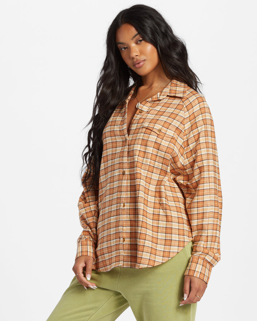 Best Time Long Sleeve Shirt - Toffee