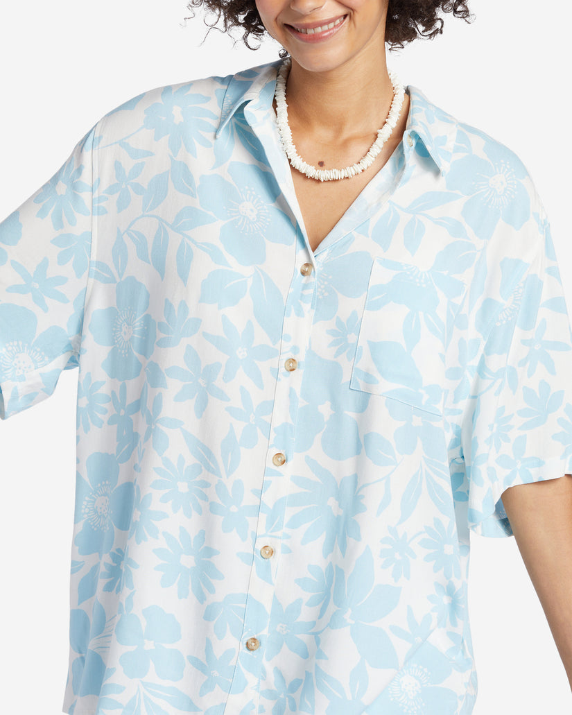 On Vacation Woven Shirt - Bliss Blue – Billabong