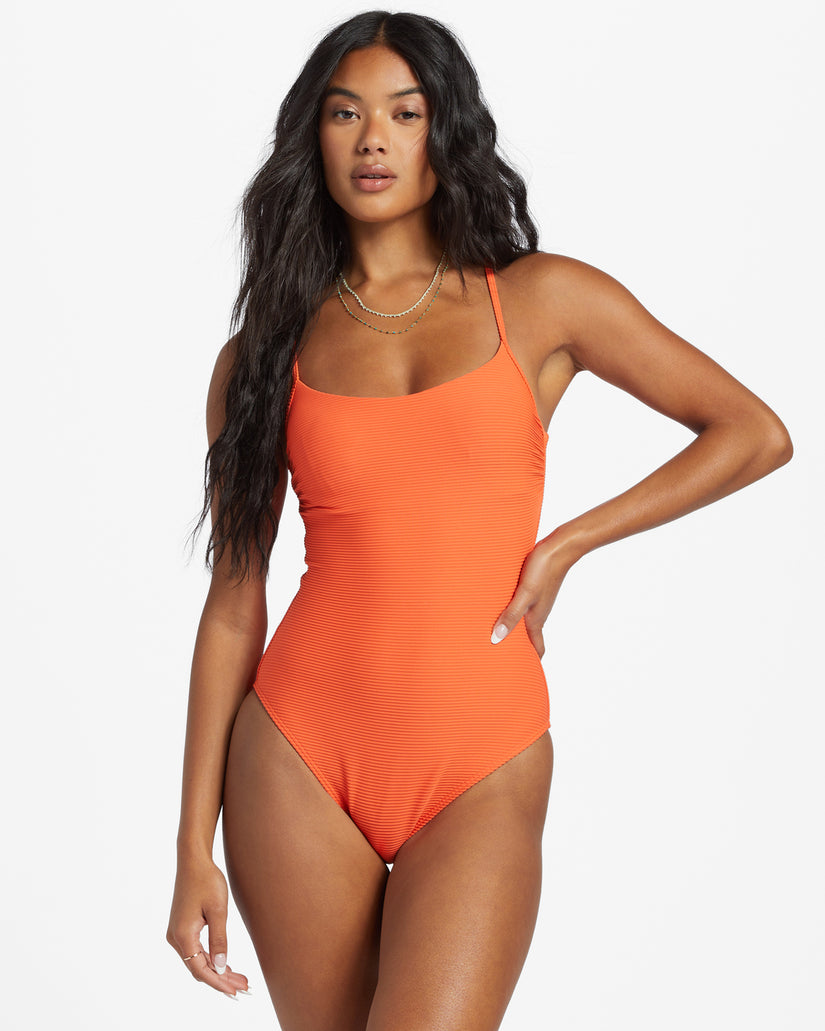 Tanlines One-Piece Swimsuit - Coral Craze