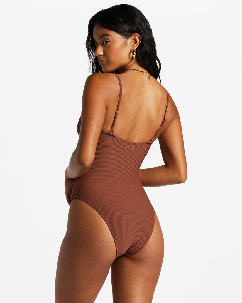 Tanlines One-Piece Swimsuit - Mocha