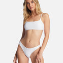 Tanlines Zoe Crop Bikini Top - White