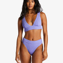 Summer High Remi Plunge Bikini Top - Violet Cove