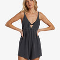 On Vacay Romper Cover Up - Black Pebble