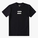 Boys (2-7) All Day Wave Loose Fit Short Sleeve Surf Tee - Black