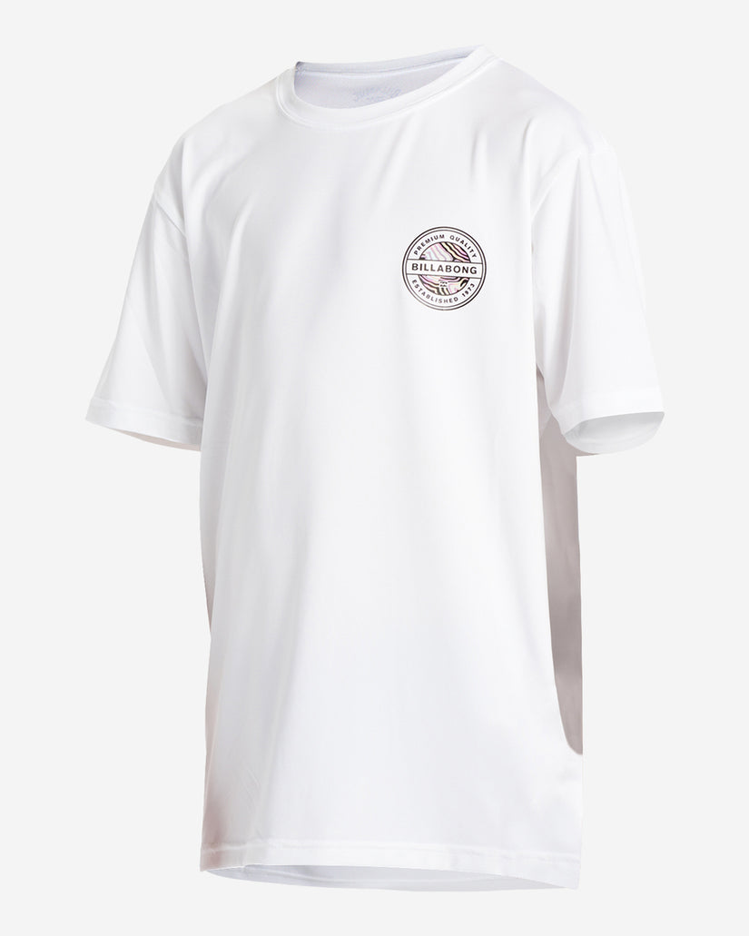 Boys (2-7) Rotor Kids Short Sleeve UPF 50 Surf T-Shirt - White