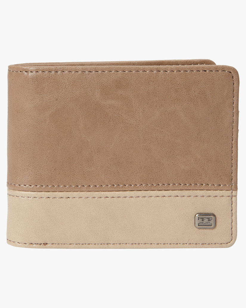 Dimension Faux Leather Bi-Fold Wallet - Clay