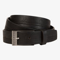 Dimension Faux Leather Belt - Black