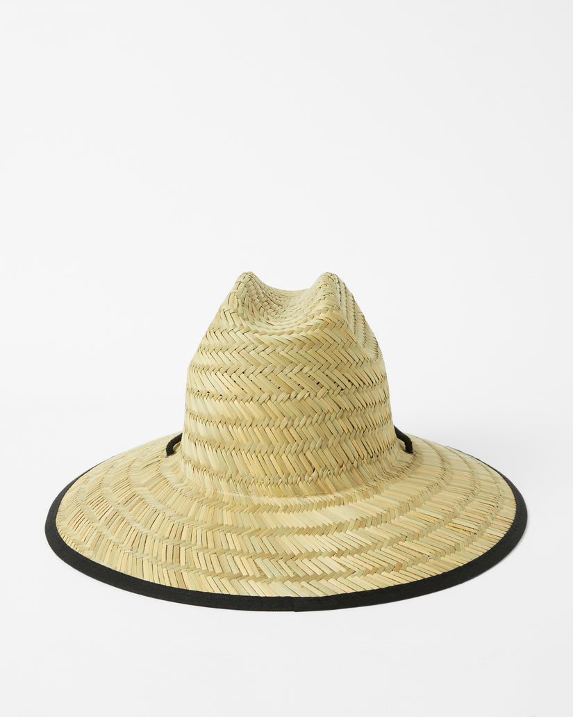 Tides Print Straw Lifeguard Hat - Multi
