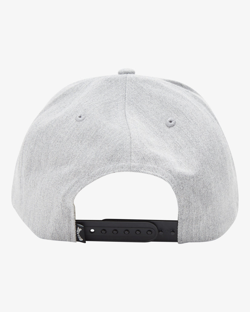 Stacked Snapback Hat - Grey Heather