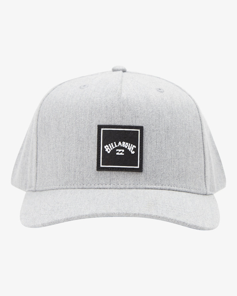 Stacked Snapback Hat - Grey Heather
