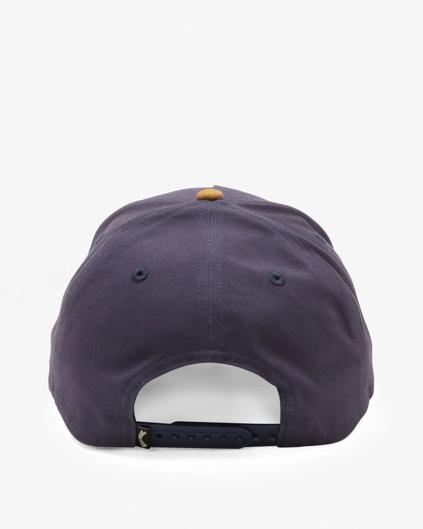Stacked Snapback Hat - Navy Blue