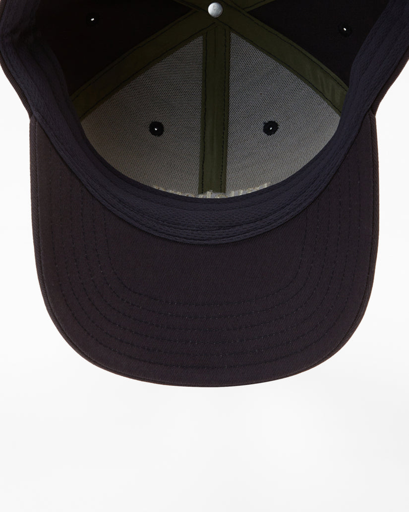 Walled Snapback Hat - Navy Blue
