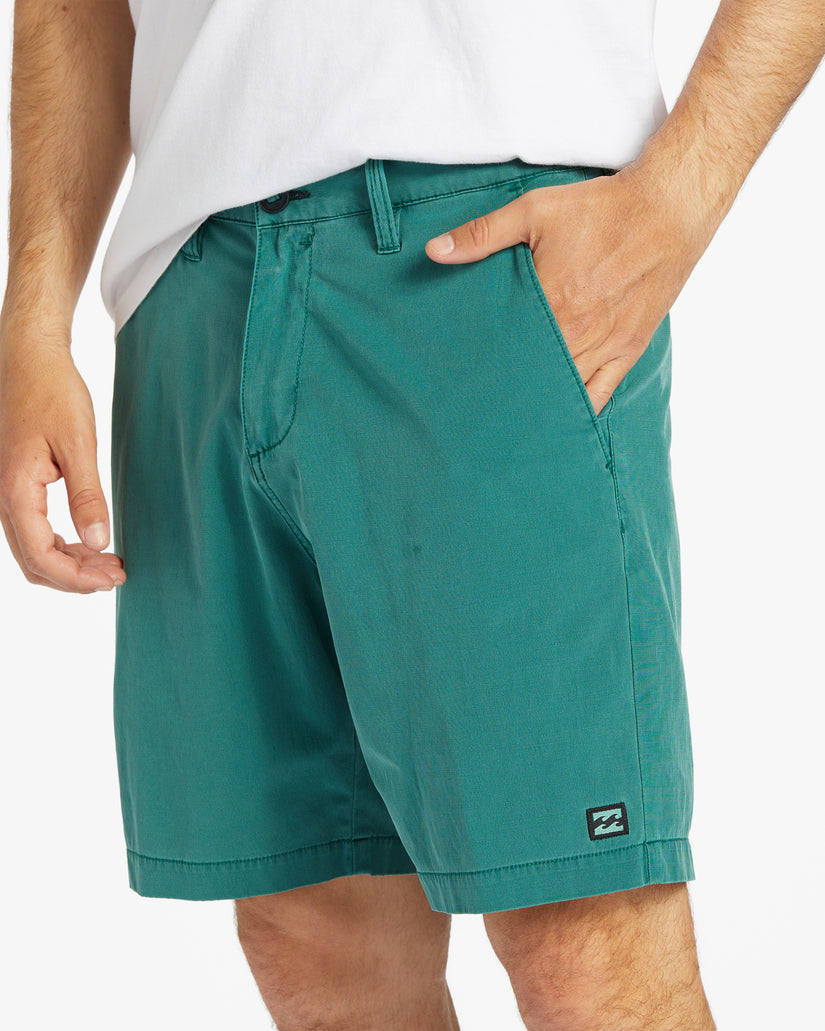 Crossfire Wave Washed 18" Hybrid Submersible Shorts - Pacific