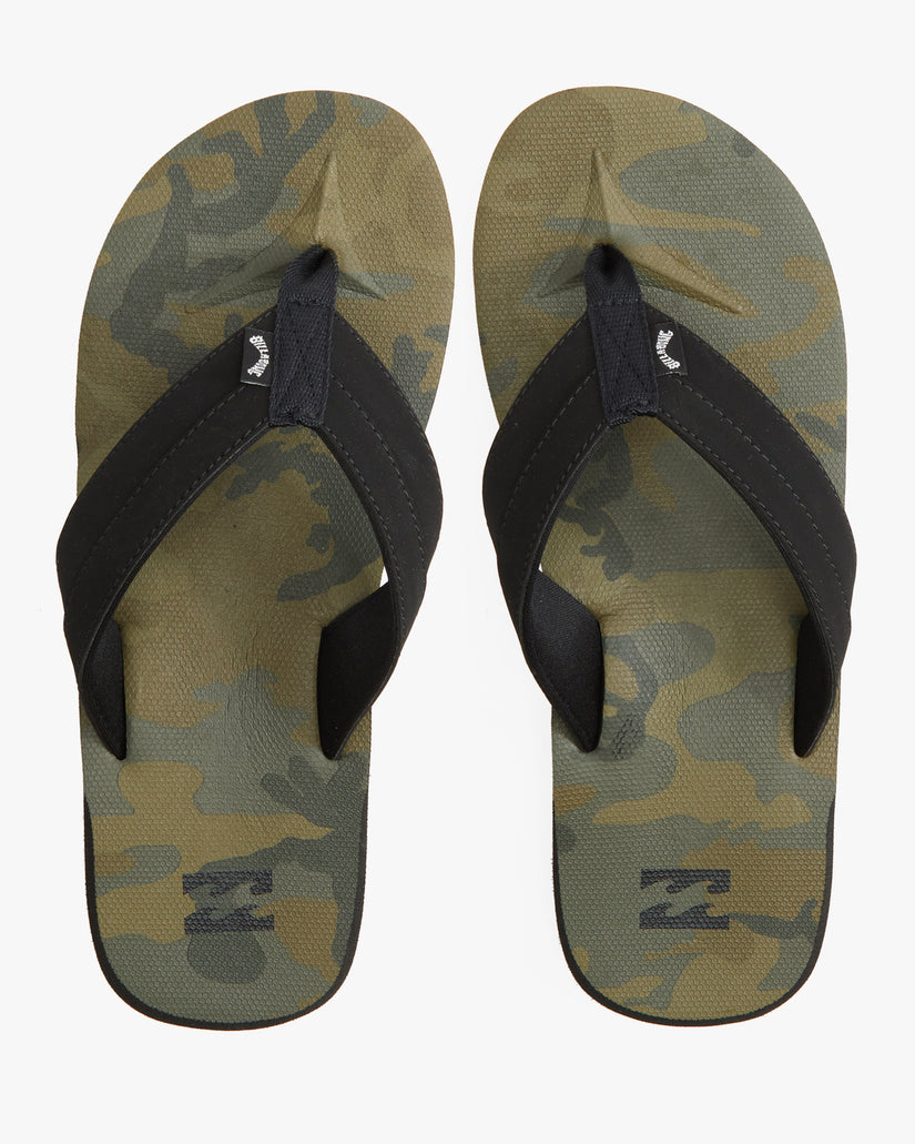All Day Impact Print Slip-On Sandals - Military Camo