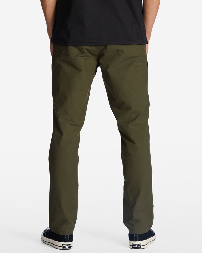 A/Div Surftrek Plus Organic Elastic Waist Pants - Dark Olive – Billabong