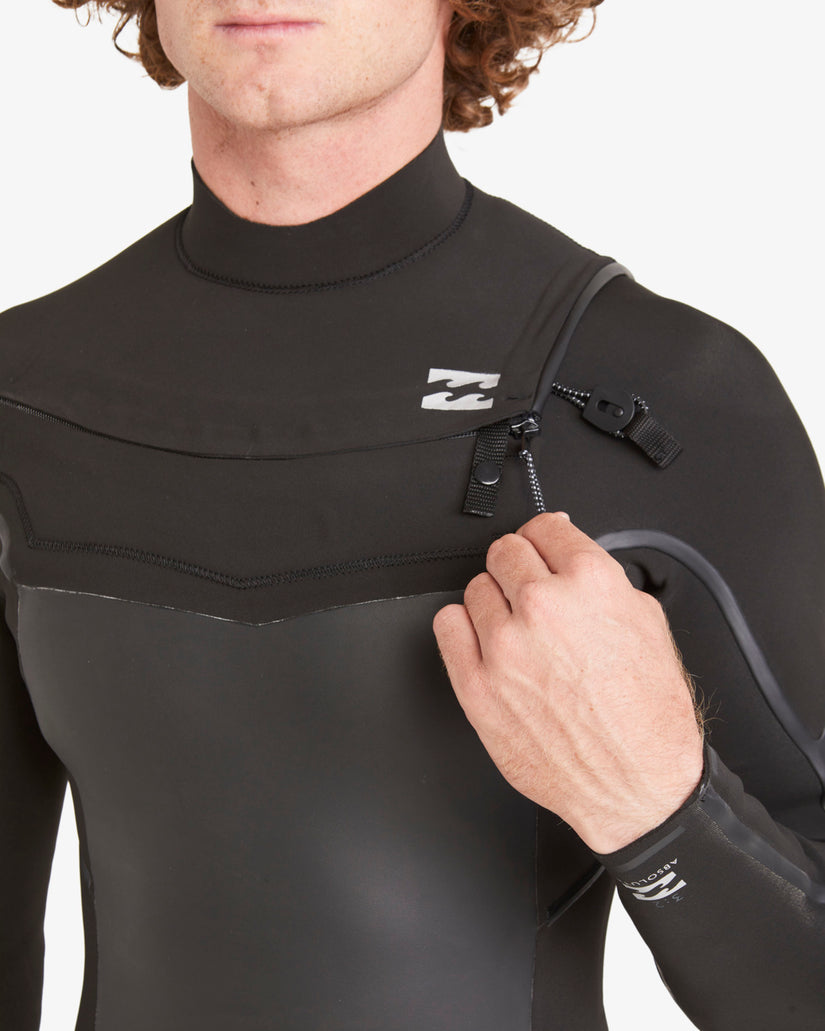 3/2 Absolute Plus Chest Zip Full Wetsuit - Black