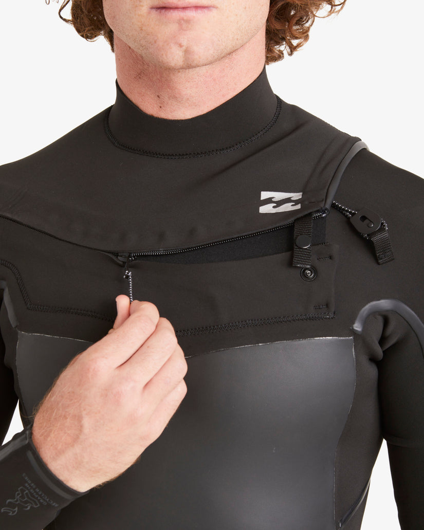 3/2 Absolute Plus Chest Zip Full Wetsuit - Black
