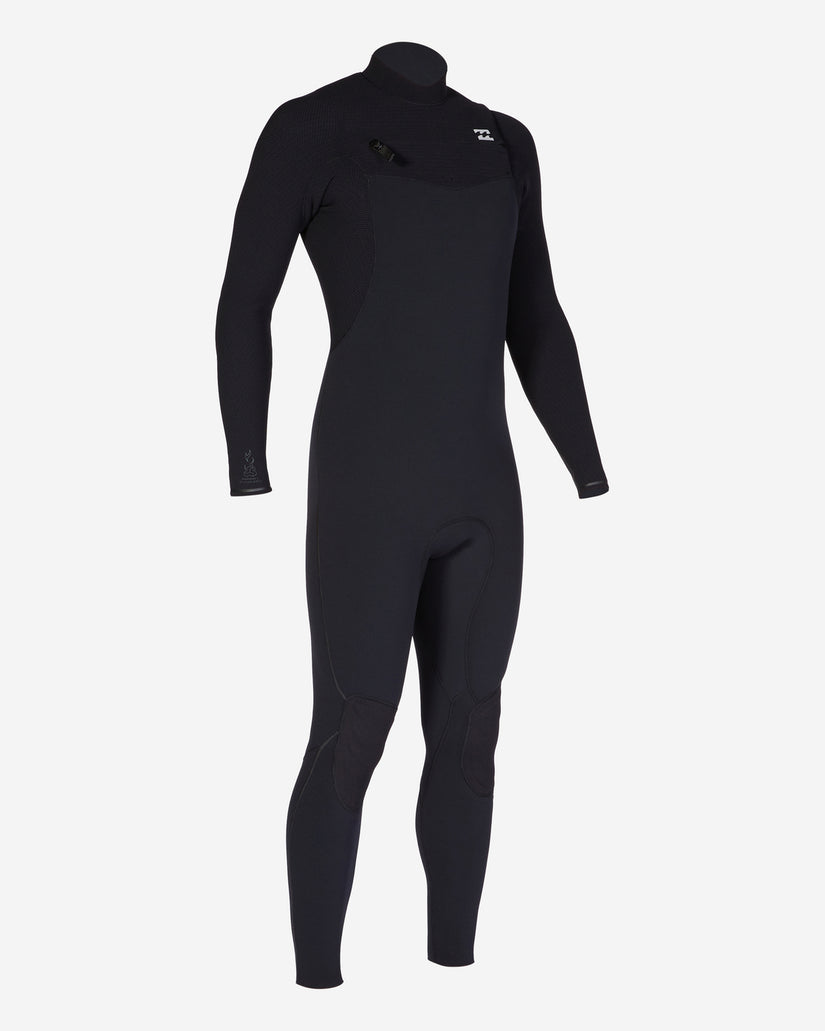4/3 Furnace Comp Chest Zip Full Wetsuit - Black