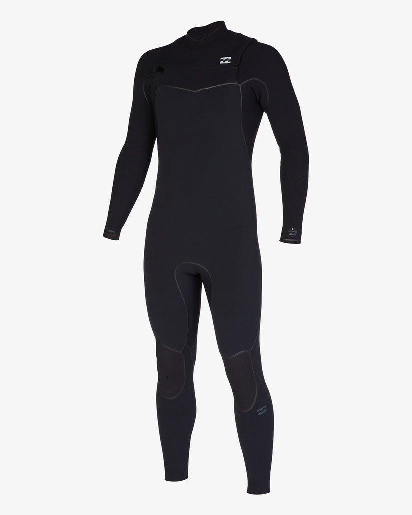 3/2 Furnace Chest Zip Full Wetsuit - Black