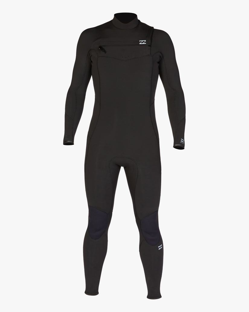 3/2 Absolute Chest Zip Full Wetsuit - Black –