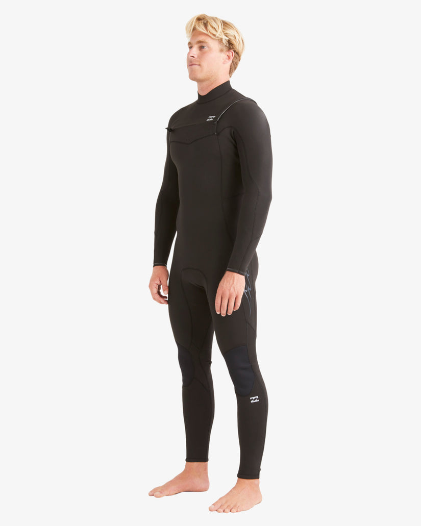 3/2 Absolute Chest Zip Full Wetsuit - Black