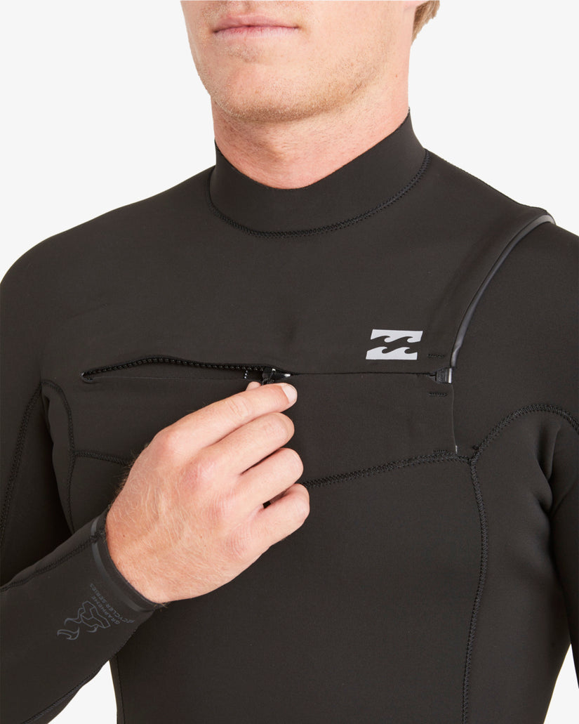 4/3 Absolute Chest Zip Full Wetsuit - Black