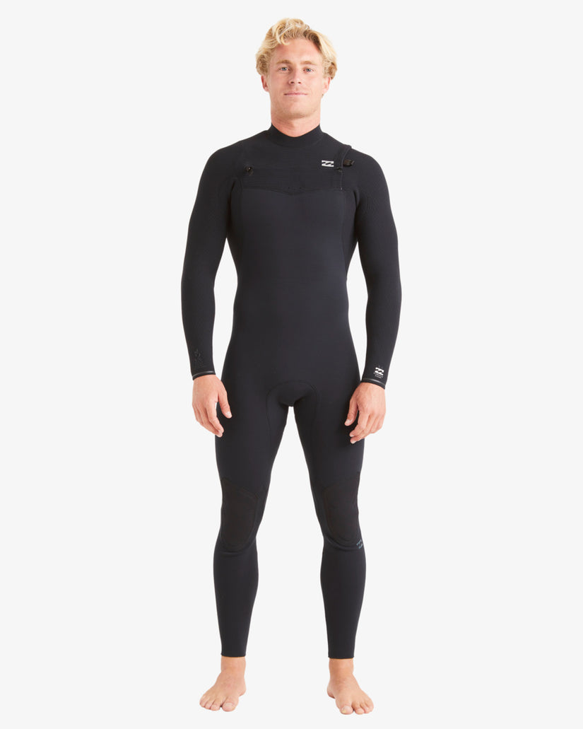 3/2 Furnace Comp Chest Zip Full Wetsuit - Black