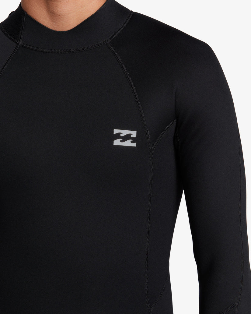 4/3mm Foil Back Zip Wetsuit - Black