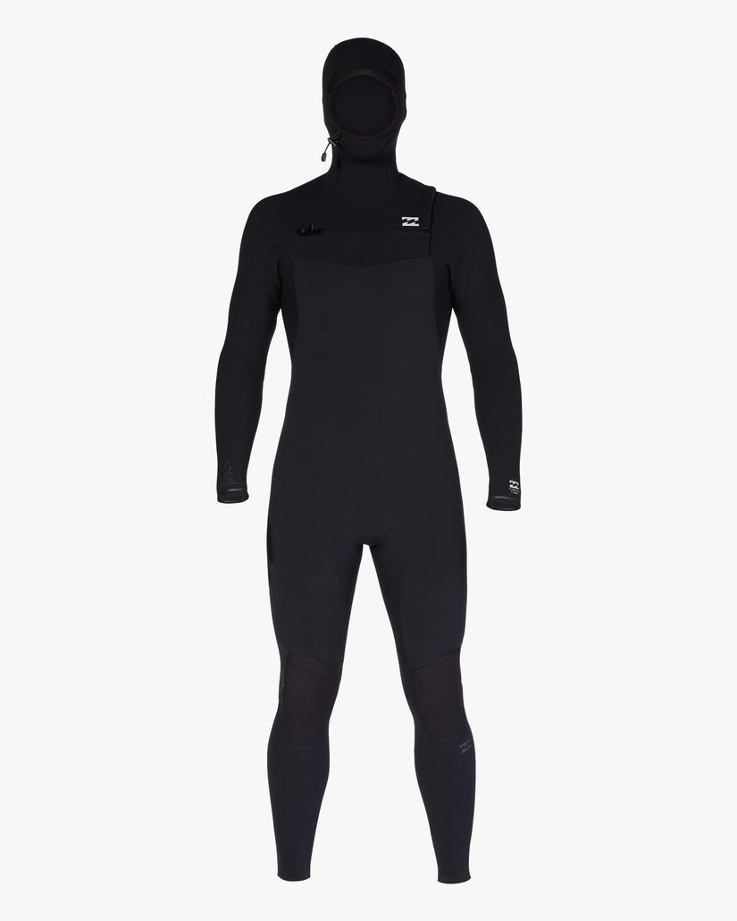 4/3 Furnace Comp Hooded Chest Zip Full Wetsuit - Black