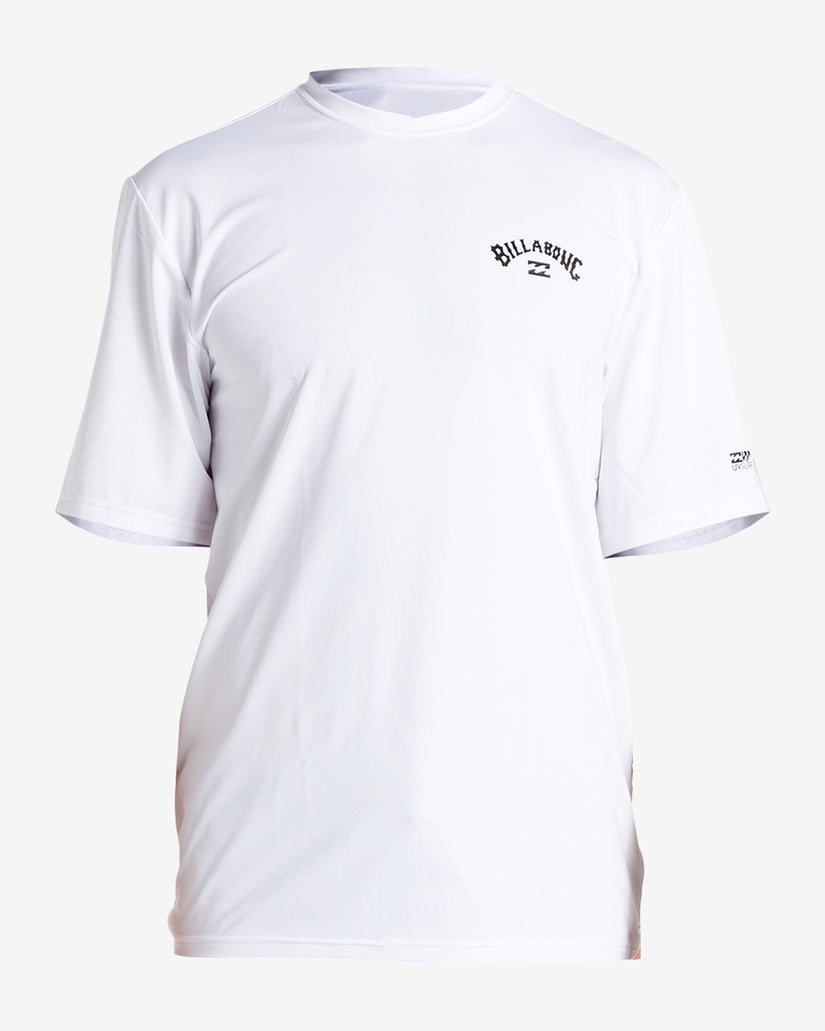 Arch Wave Loose Fit UPF 50+ Short Sleeve Surf Tee - White