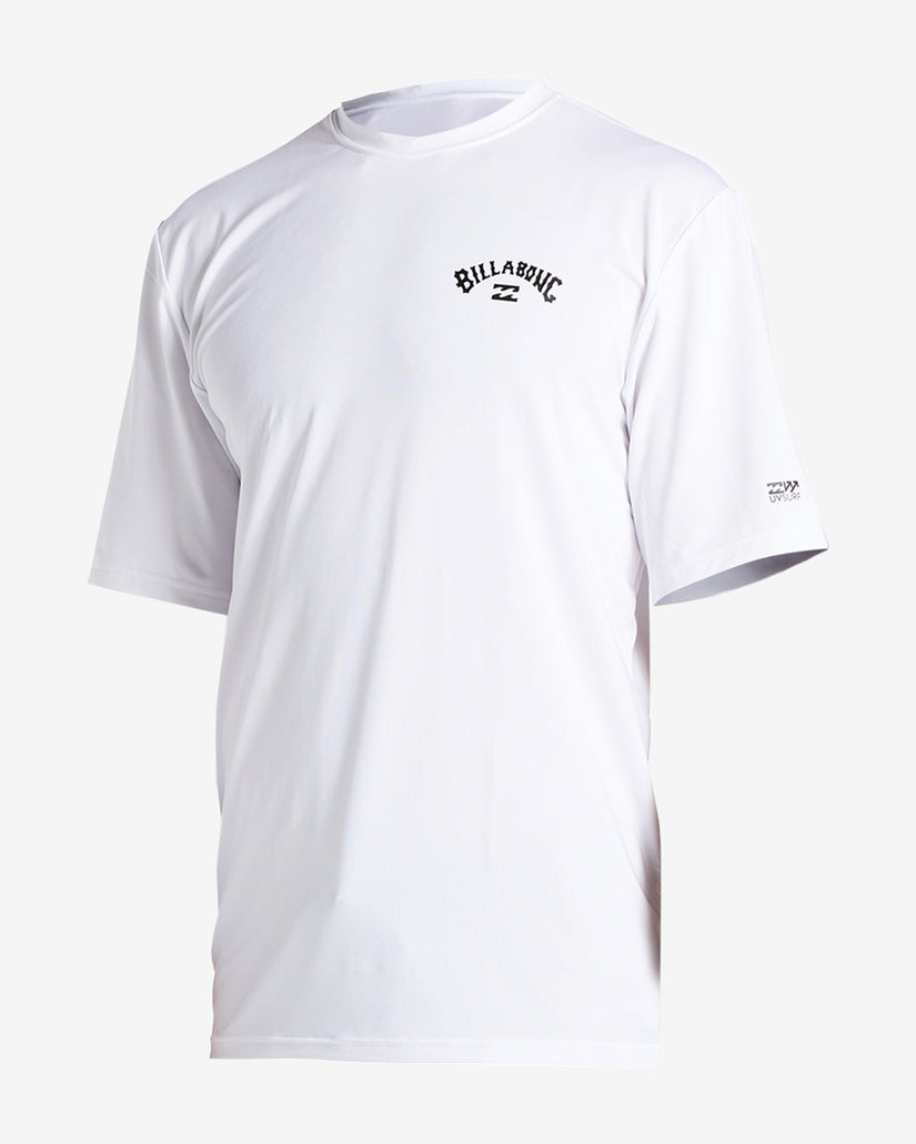 Arch Wave Loose Fit UPF 50+ Short Sleeve Surf Tee - White