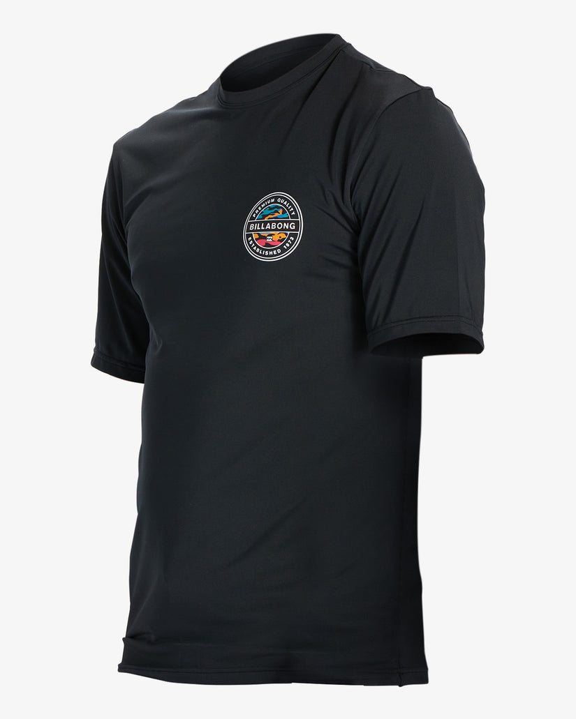 Rotor Lf Short Sleeve Upf 50 Surf T-Shirt - Black